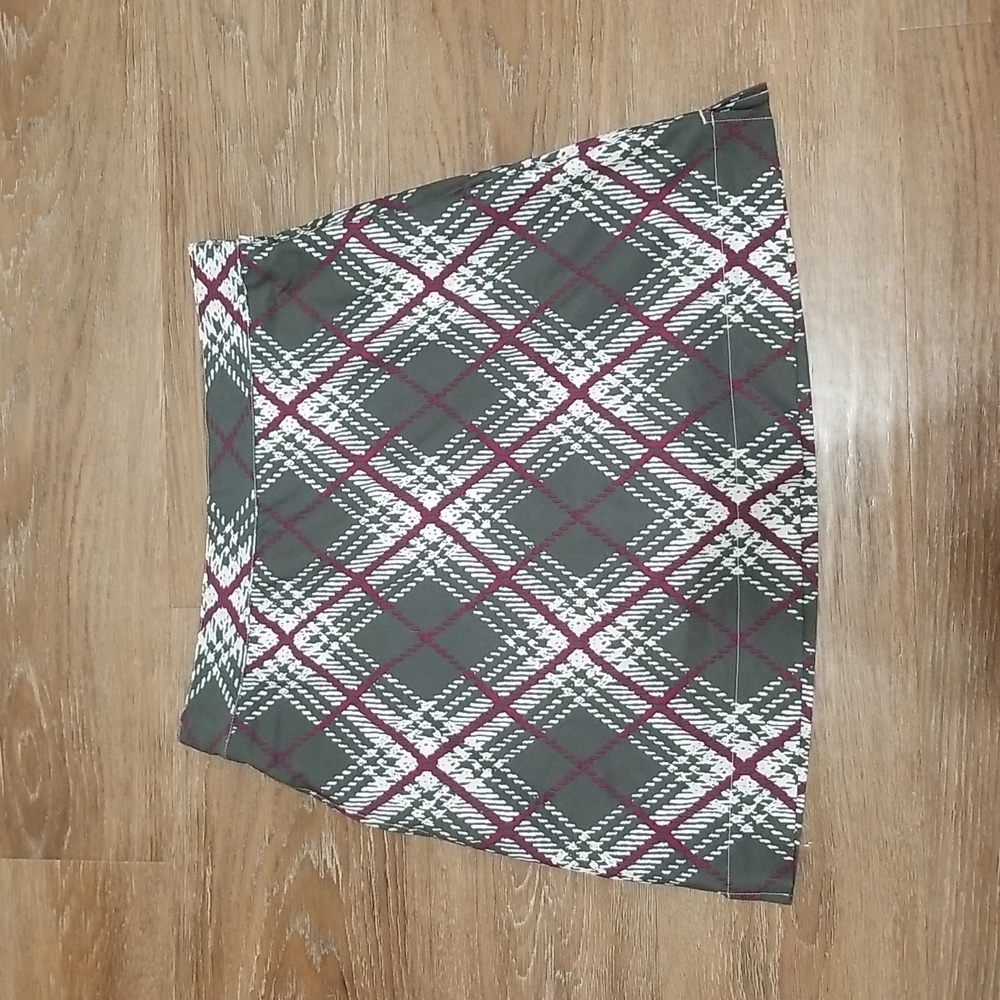 (4) Gordon Cooper GO Golf Tartan Print Skort Athleisure Golf Sporty Modest